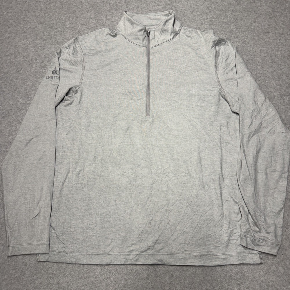 Lululemon Pullover Mens XL Gray 1/4 Zip Mock Neck Performance Stretch